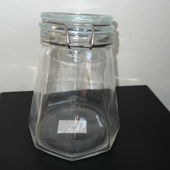 New Krystallo Glass Jar Slanted Latched 1 Liter-34 oz (A) - Picture 4 of 11